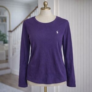 Ralph Lauren Polo Purple Long Sleeve Cotton Shirt Sz Medium